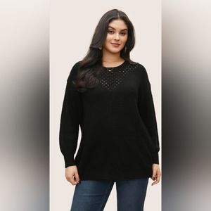 BNWT - Bloomchic black sweater sz 18-20